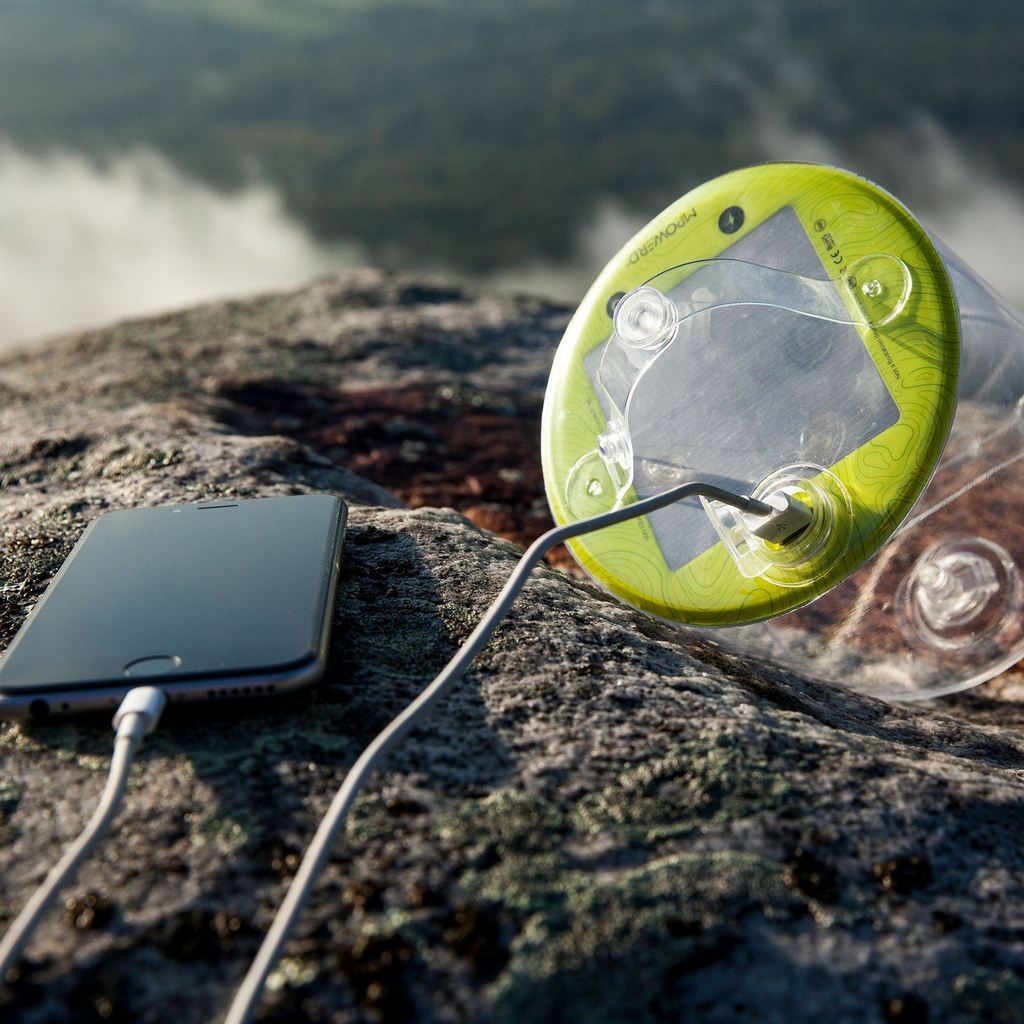 luci solar inflatable light and power bank
