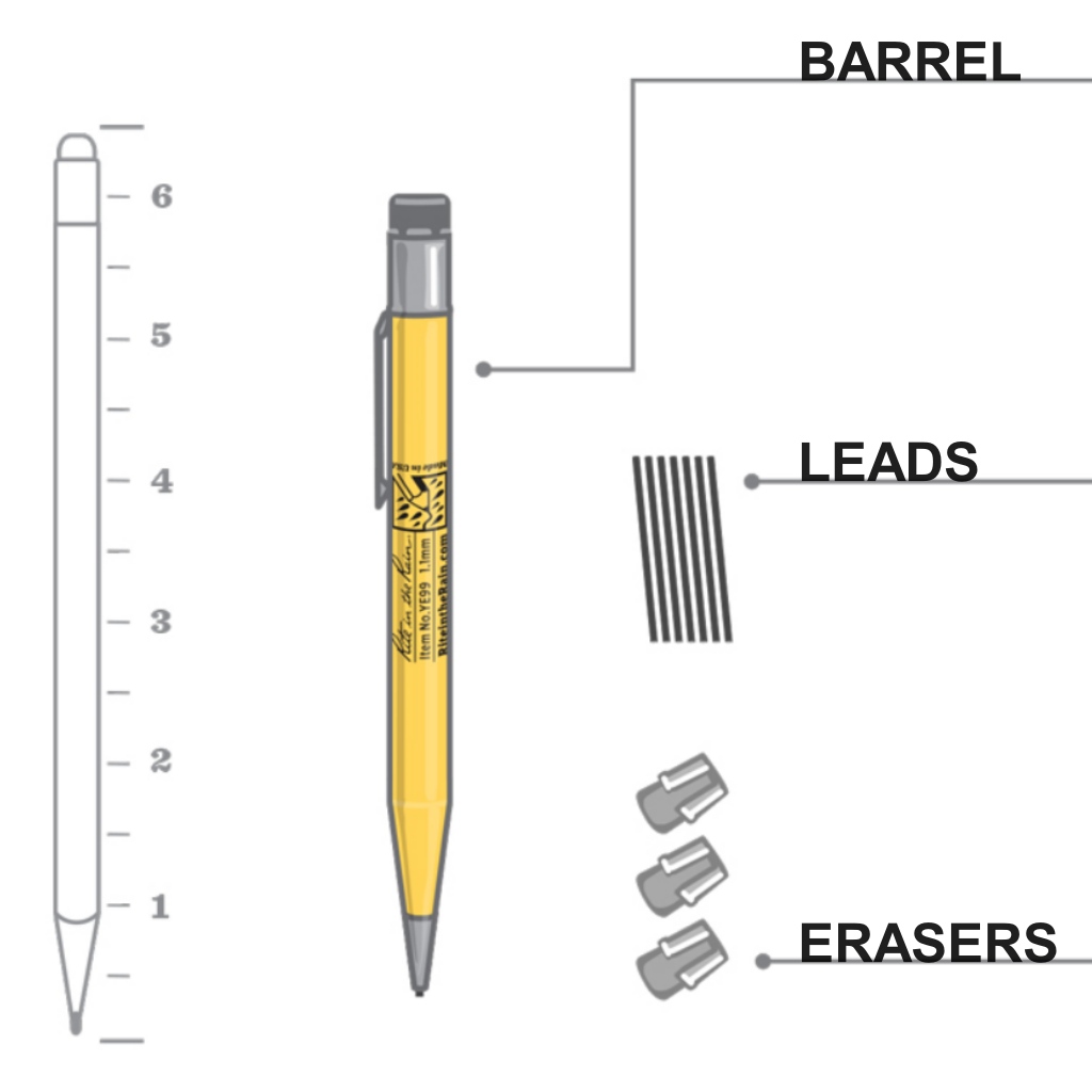 BACOutdoors: Rite in the Rain Mechanical Pencil - Yellow / Dark Lead