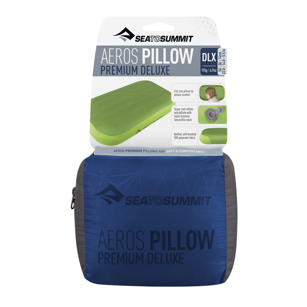 Summit Aeros Premium Pillow Deluxe Navy Summit Aeros Premium Pillow Deluxe Navy