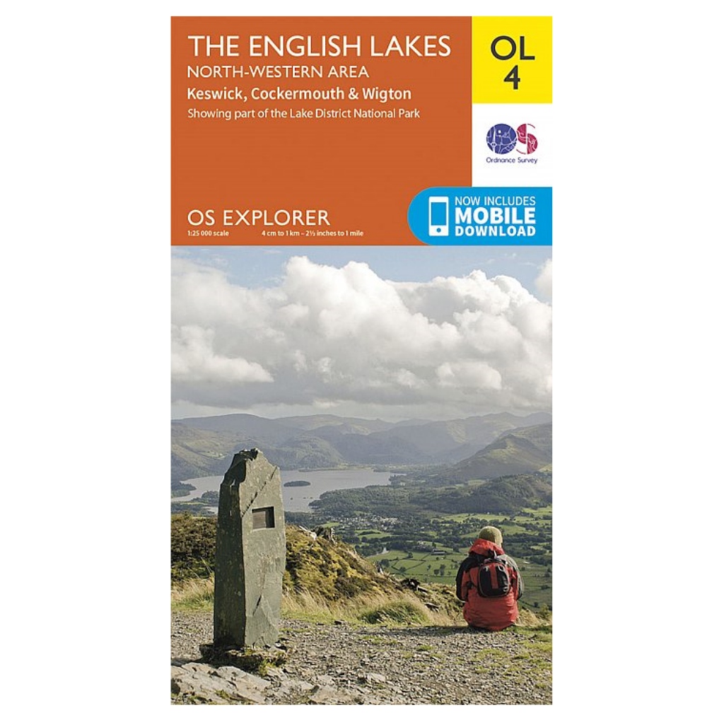 OS Explorer OL4 The English Lakes - North Western area