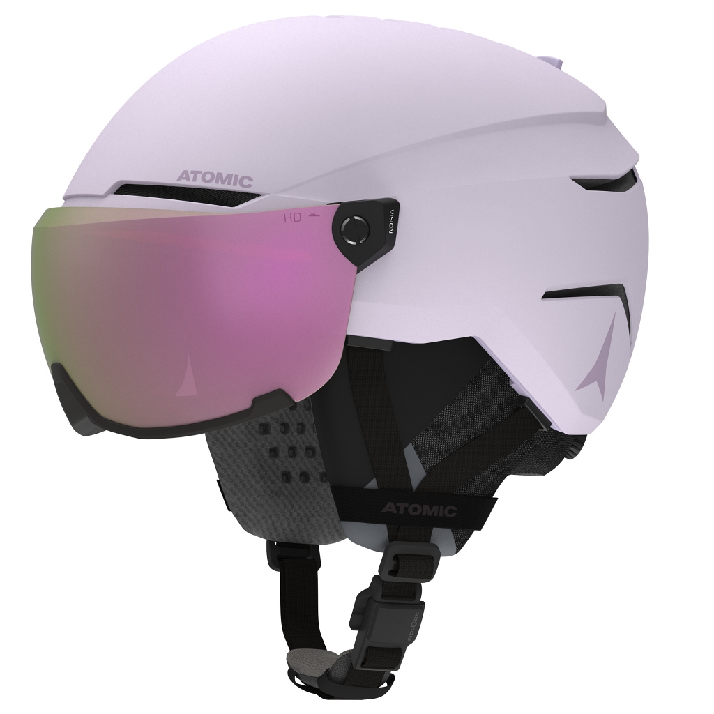 Atomic Savor Amid Visor HD Ski Helmet Unisex - Lavender / Pink