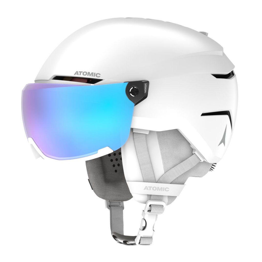 Atomic Savor Visor Stereo Ski Helmet Unisex - White Heather