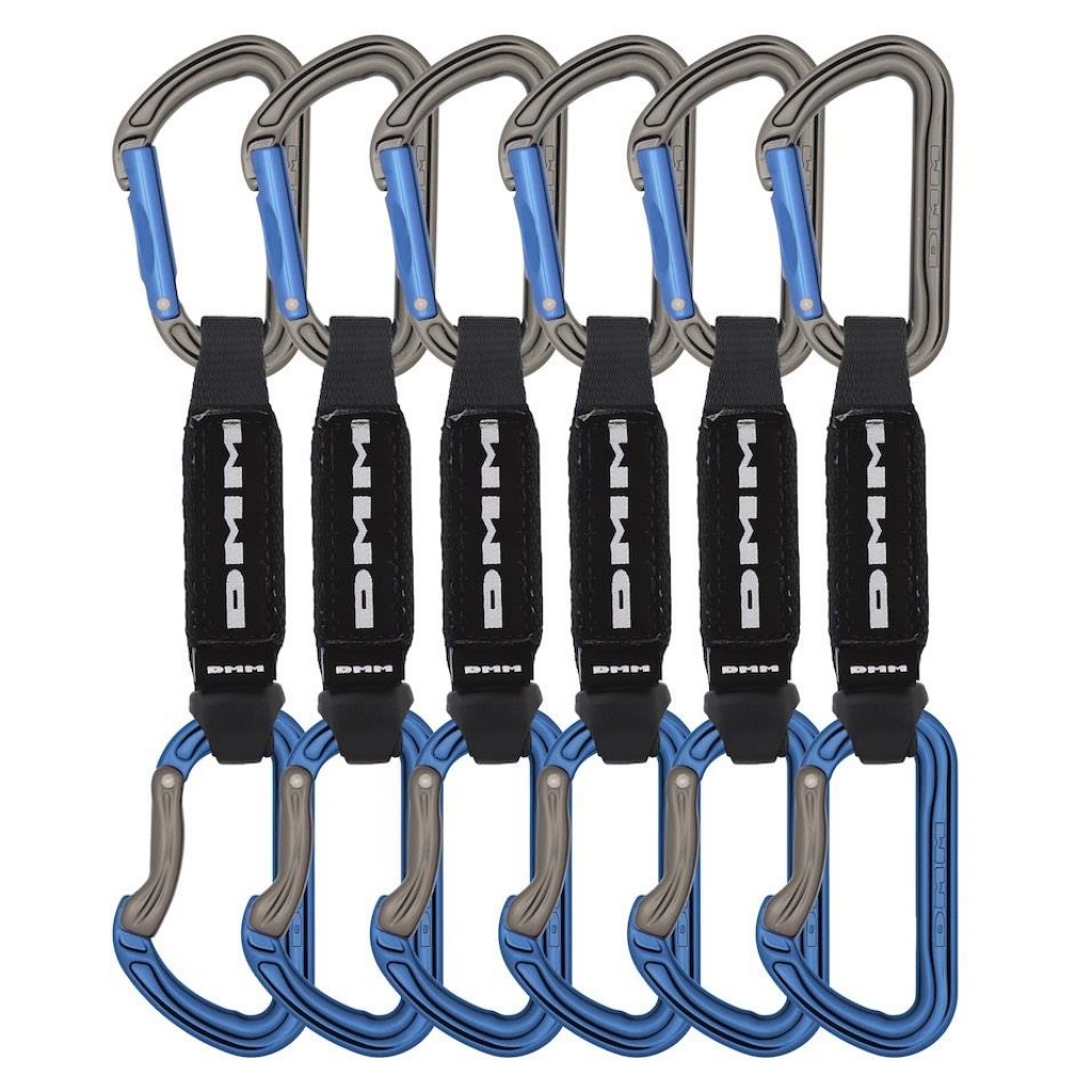 DMM Spectre 12cm Quickdraw 6 Pack - Titanium / Blue