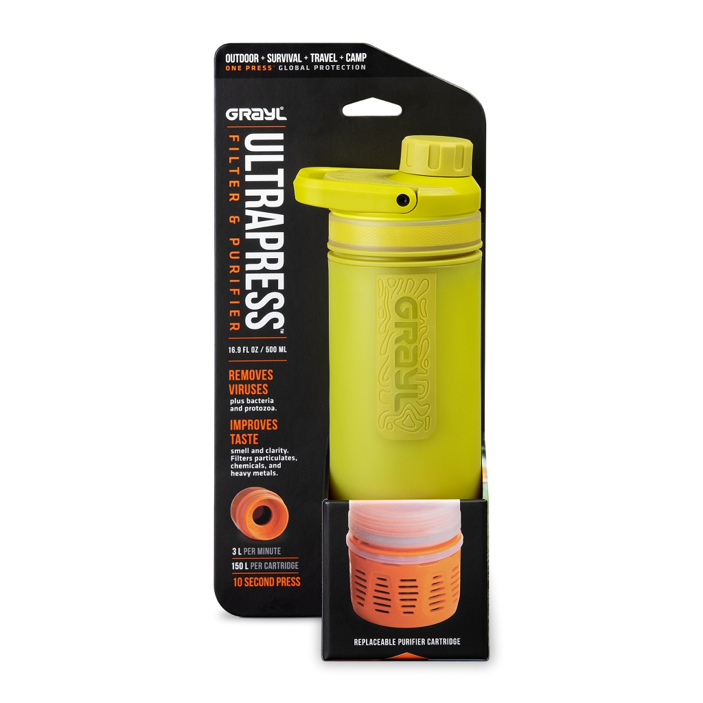 Grayl Ultrapress Purifier Bottle 500ml - Foragers Moss