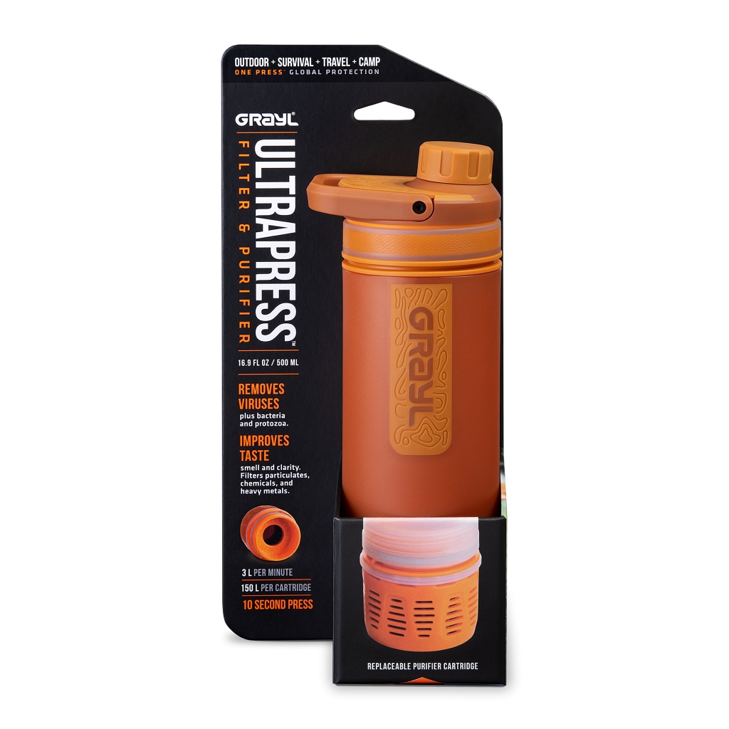 Grayl Ultrapress Purifier Bottle 500ml - Mojave Redrock