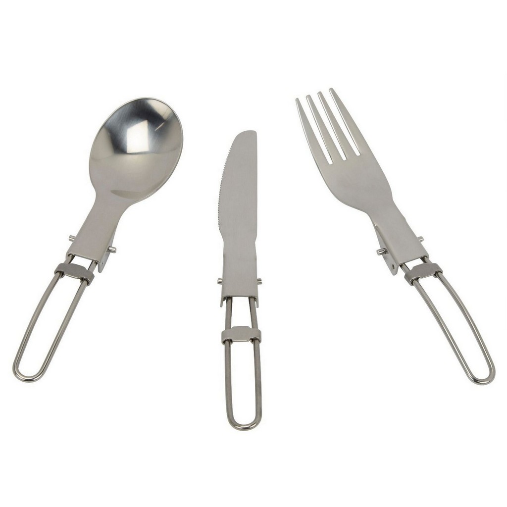 Go System Stainless Steel Folding Cutlery Set