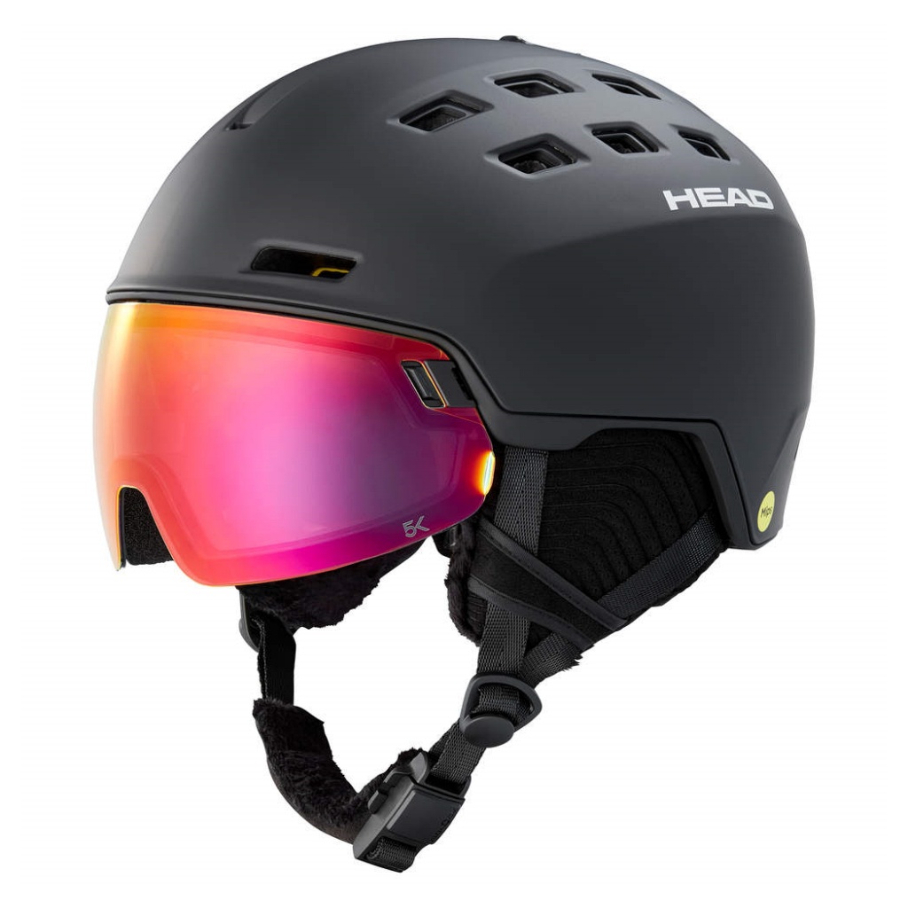 Head Radar 5K Mips Visor Unisex - Black / 5K Red