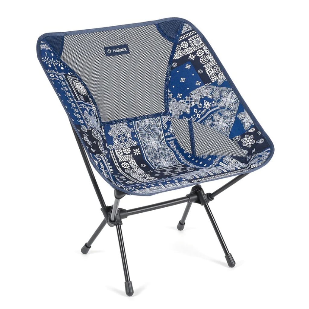 Helinox Chair One 2022 with FREE Cup Holder - Blue Bandanna Quilt