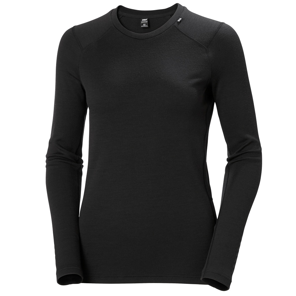 Helly Hansen Lifa Merino Midweight Crew Womens Black