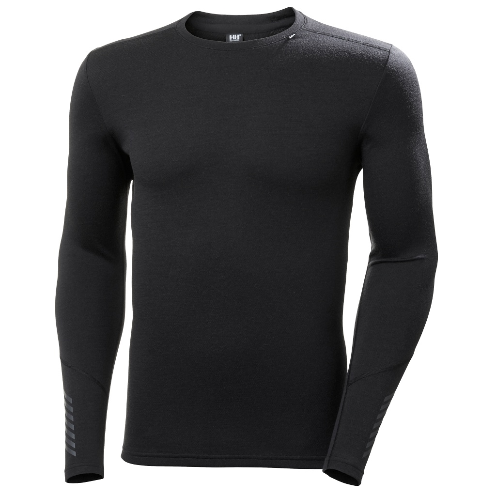 Helly Hansen Lifa Merino Midweight Crew Mens Black
