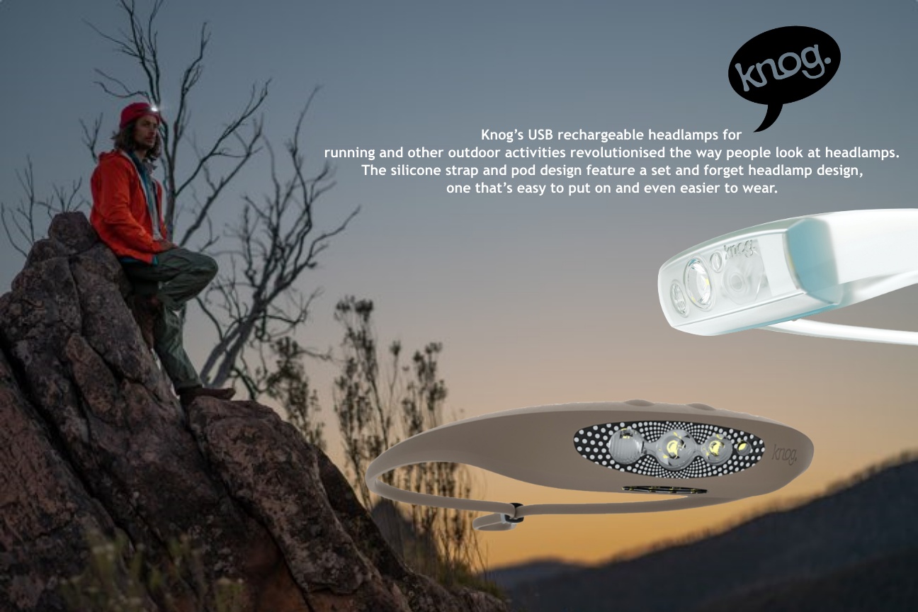 KNOG USB RECHARGEABLE HEADLAMPS....