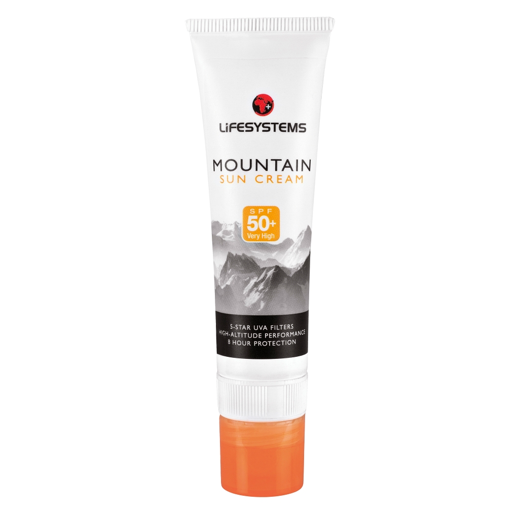 Lifesystems Mountain Sun Cream SPF 50 w/ Lip Balm x 2