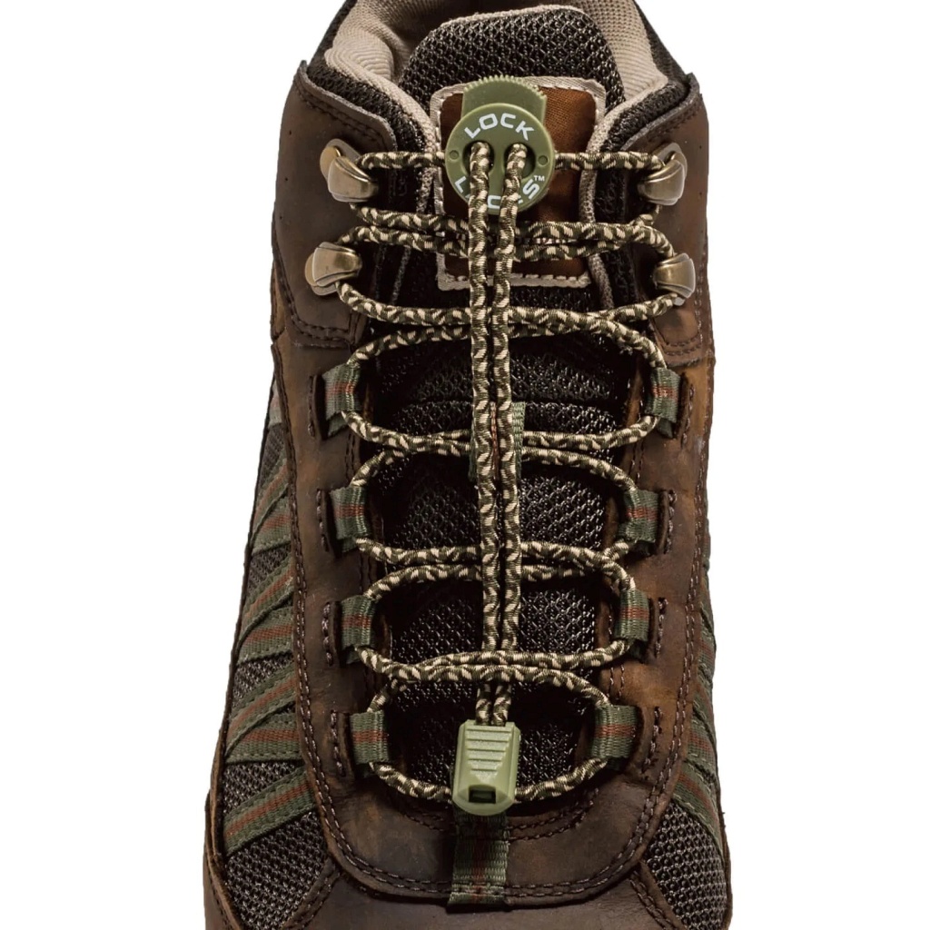 Lock Laces No Tie Pair of Boot Laces - Camo