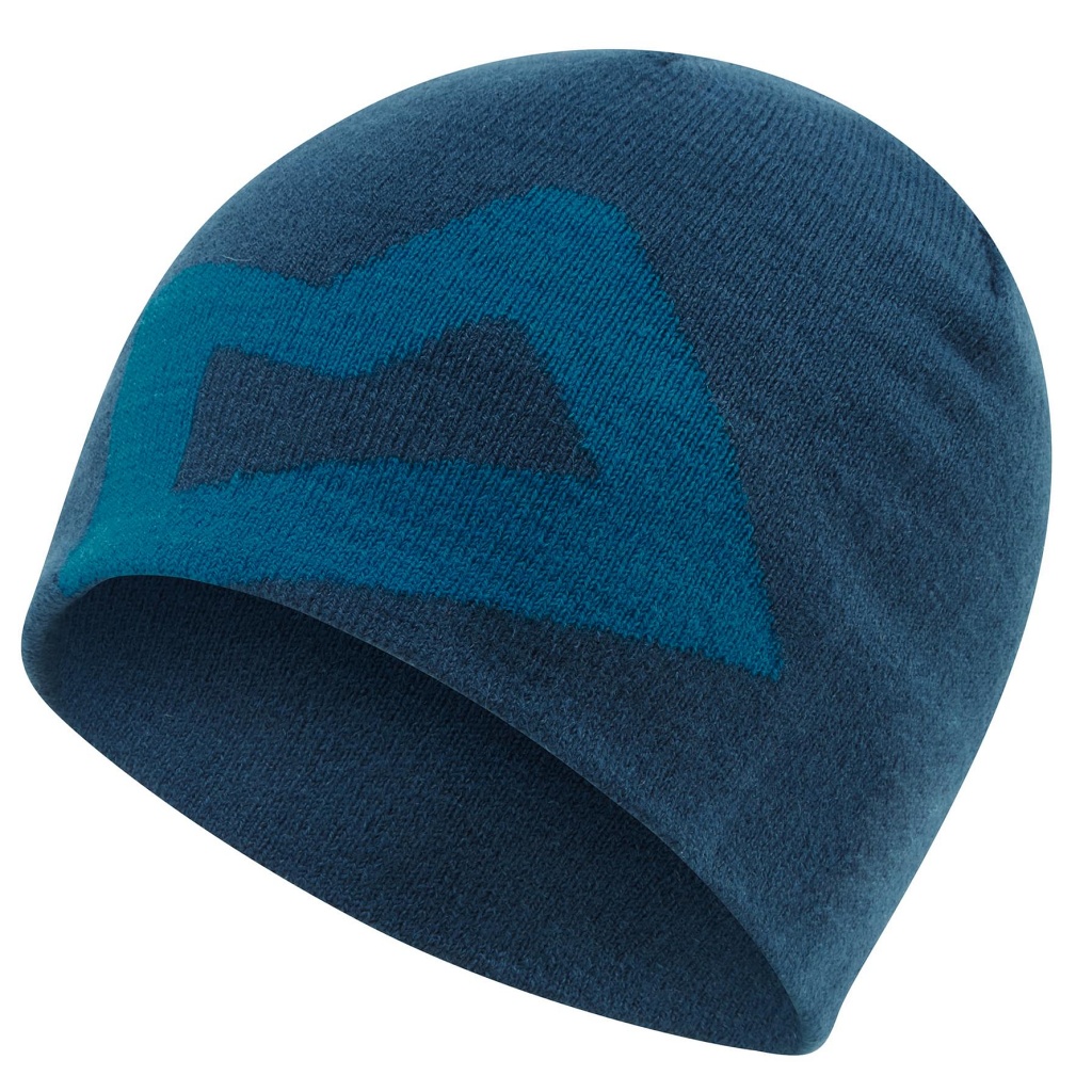 Mountain Equipment Branded Knitted Beanie Mens - Majolica Blue / Mykonos Blue