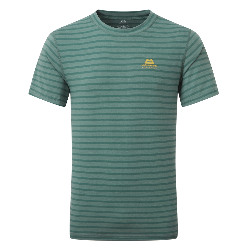 Mountain Equipment Groundup Tee Mens - Fern Stripe