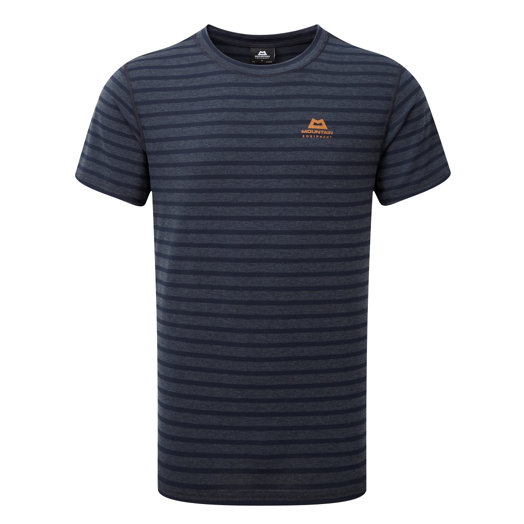 Mountain Equipment Groundup Tee Mens - Cosmos Stripe