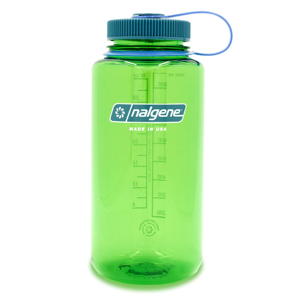 Nalgene 1L Wide Mouth Tritan Sustain Water Bottle 2023 - Parrot Green 