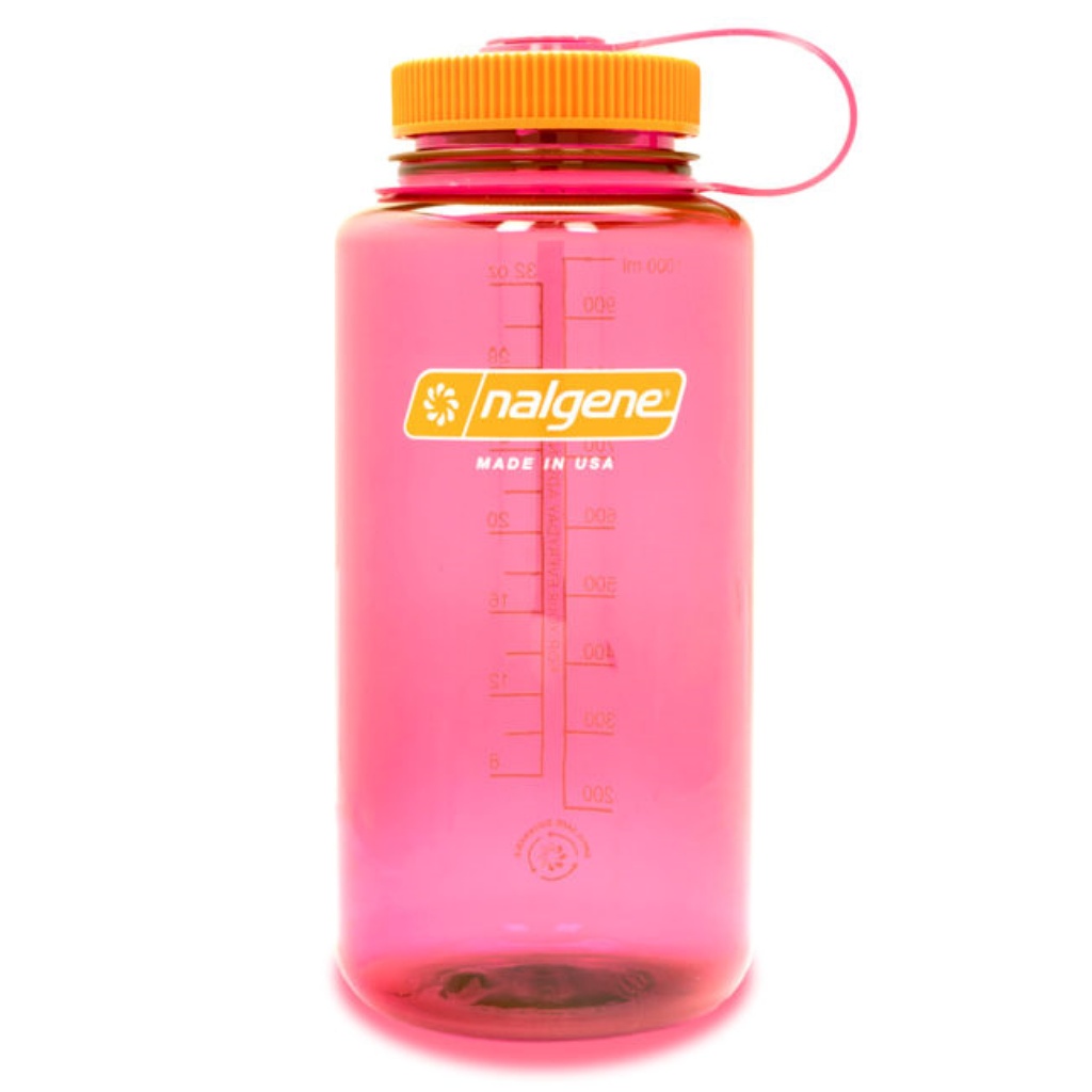 Nalgene 1L Wide Mouth Tritan Sustain Water Bottle 2023 - Flamingo