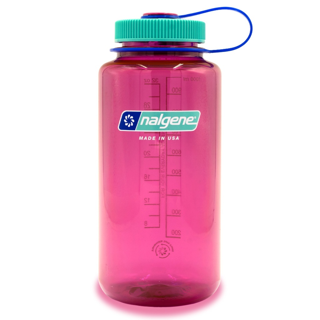 Nalgene 1L Wide Mouth Tritan Sustain Water Bottle - Electric Magenta