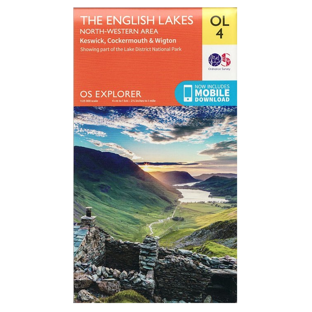OS Explorer OL4 The English Lakes - North Western 