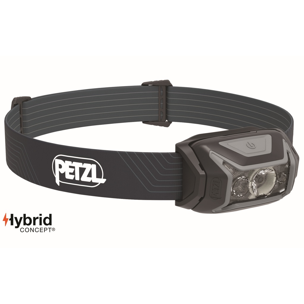 Petzl Actik Headlamp 450 Lumens Gray