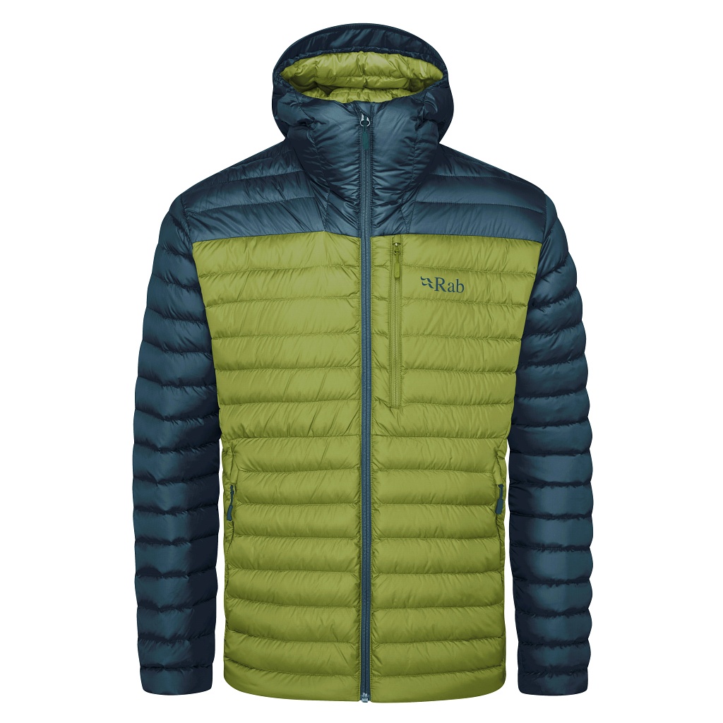Rab Microlight Alpine Down Jacket Mens - Orion Blue / Aspen Green