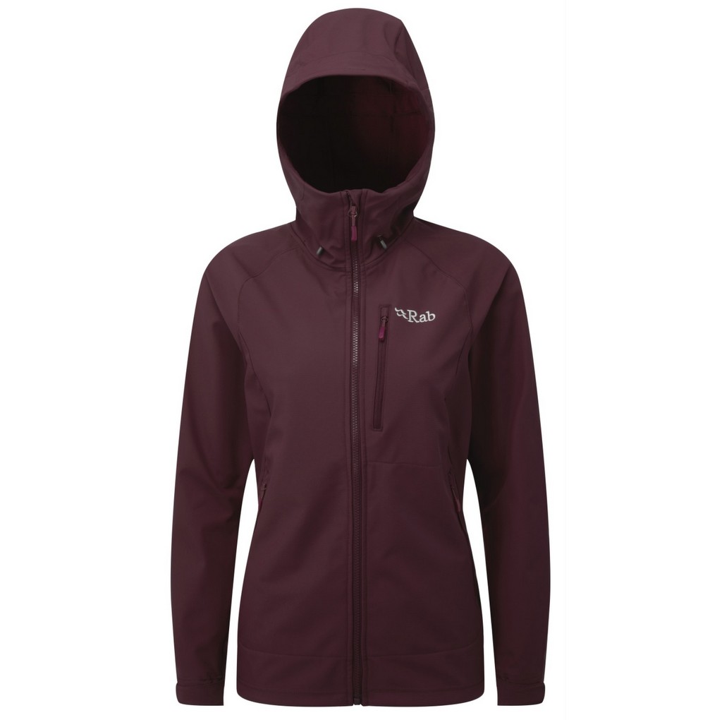 Rab Salvo Softshell Jacket Womens - Eggplant