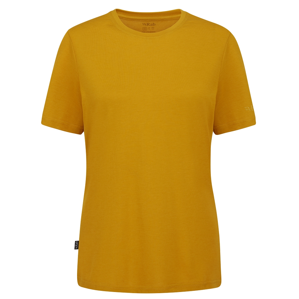 Rab Crimp Logo Tee Womens - Sahara