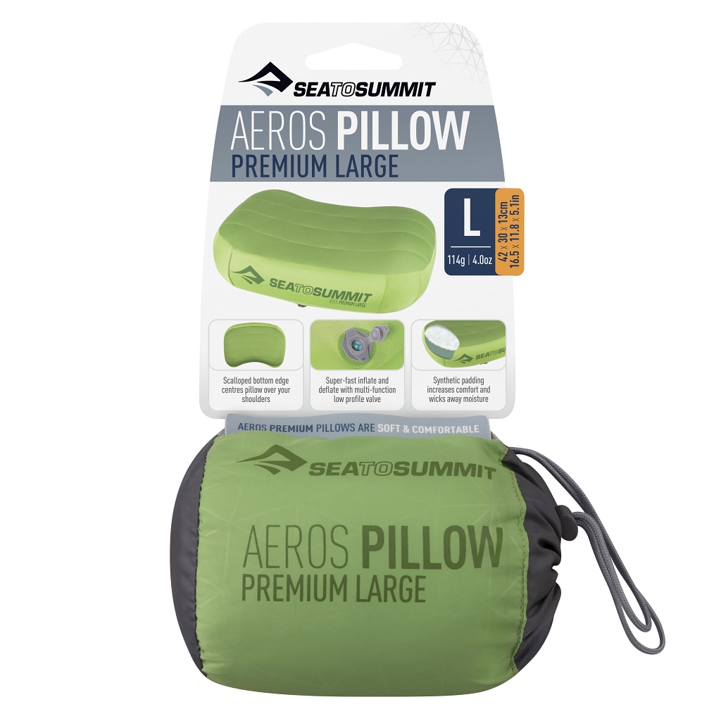 Sea to Summit Aeros Premium Pillow Large Lime