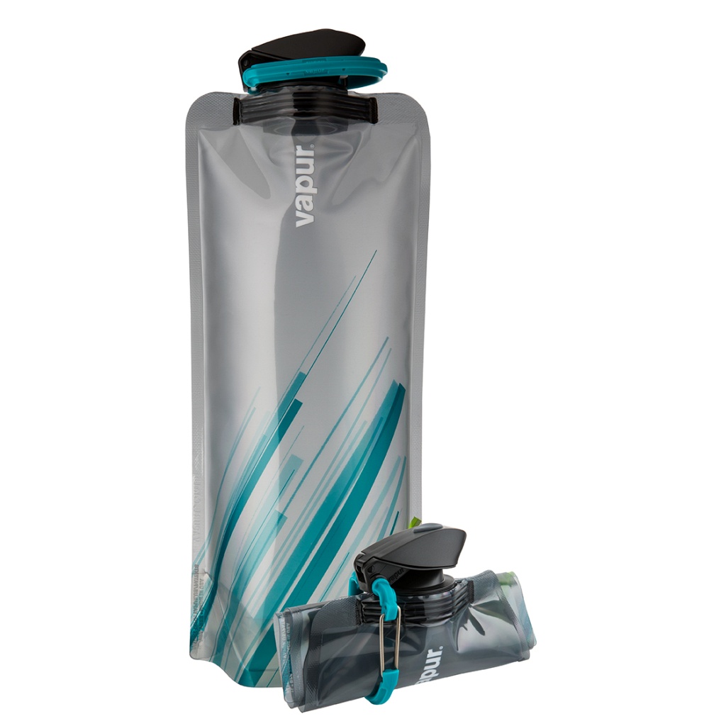 Vapur 1L Wide Mouth Anti-Bottle Foldable  - Element Grey