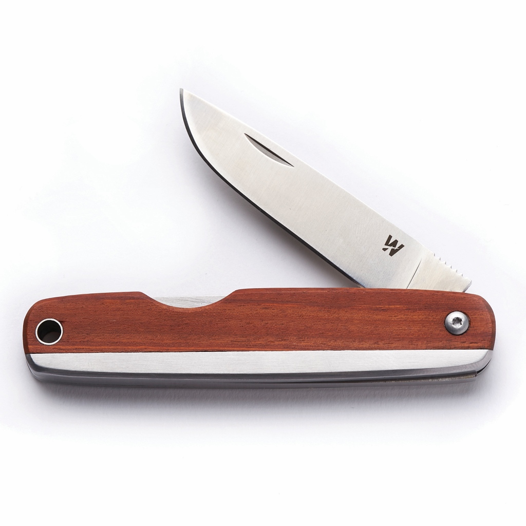 Whitby Kent EDC Pocket Knife - Mohogany Wood