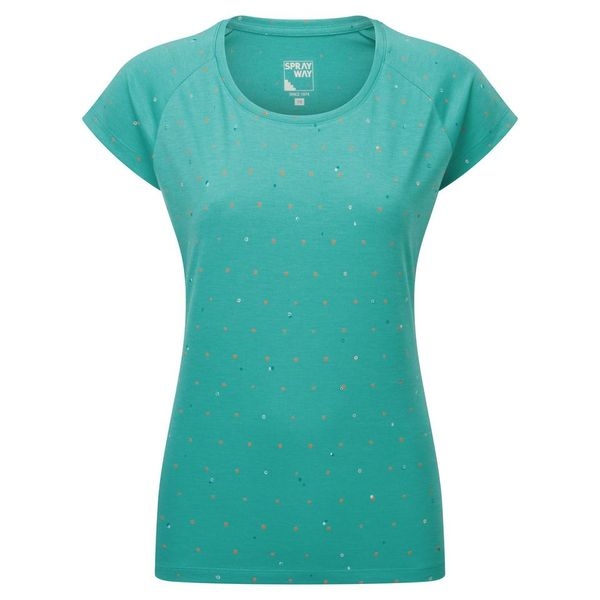 Sprayway Dot Tee Womens -Viridian Green