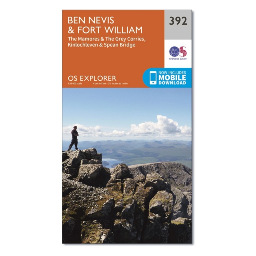 OS Explorer 392 Ben Nevis & Fort William