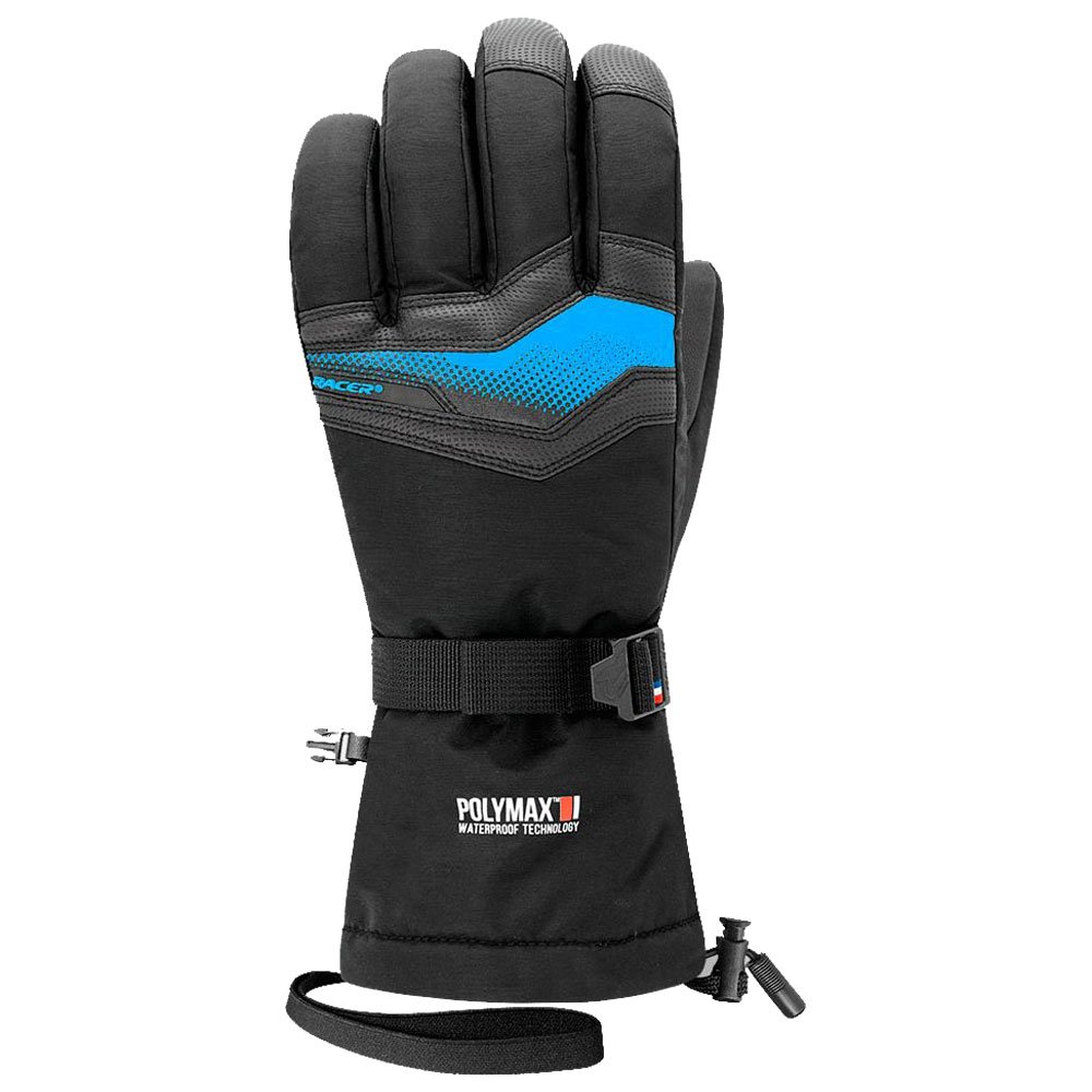Racer Logic 3 Ski Gloves Mens - Black / Blue