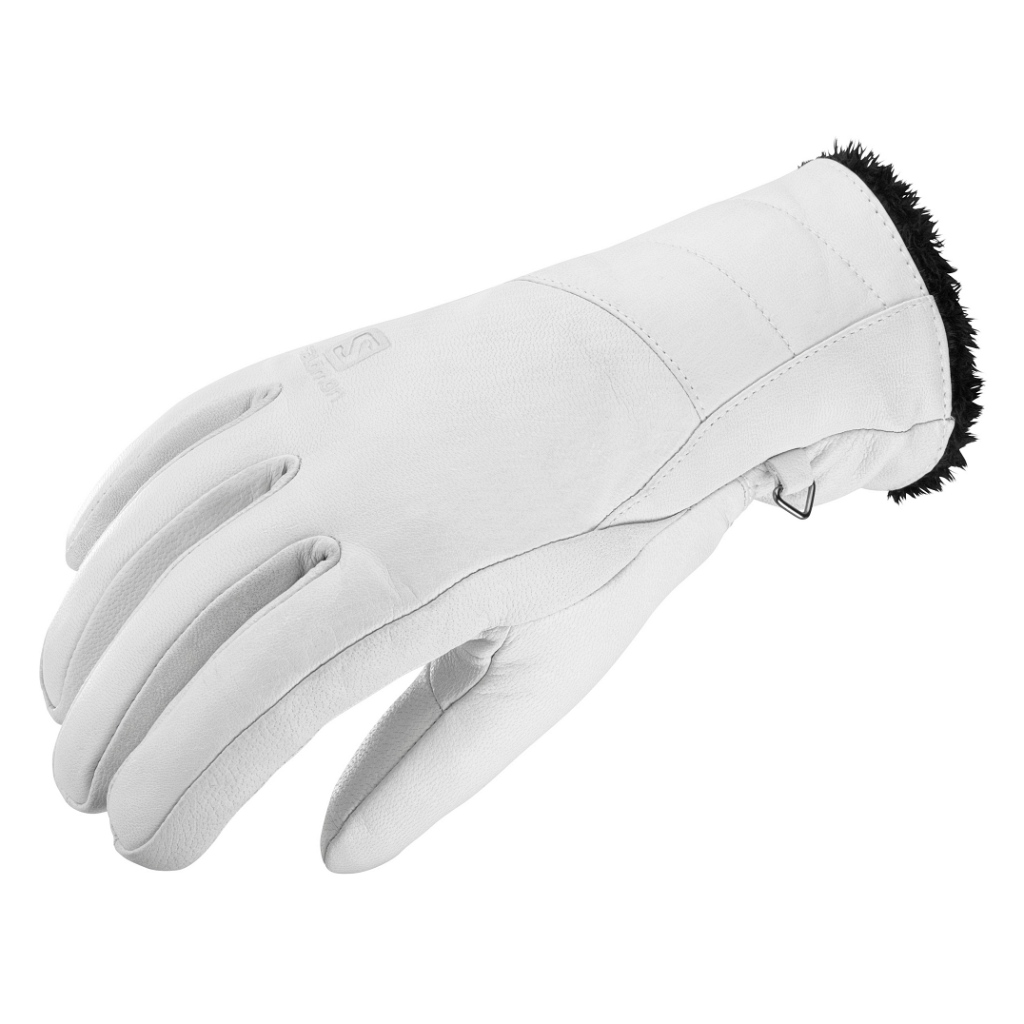 Salomon Native Gloves Leather Womens - White